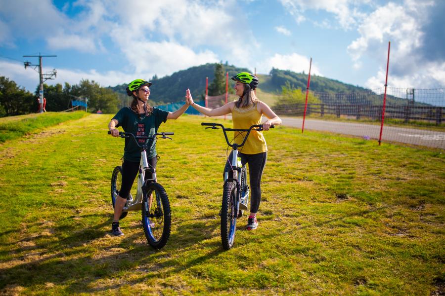 Roll'herbe ou trottinette sur herbe